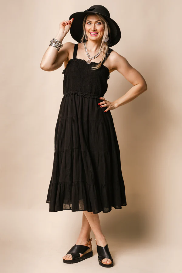 Imagine Pierre Dress Black