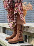 Beautiful quality European boots made in Italy. Soft textured leather in brown and black. Women's boots